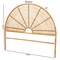 Bali & Pari Nina Modern Bohemian Honey Rattan Queen Size Standalone Headboard 243-13582-ZORO - alternate 6